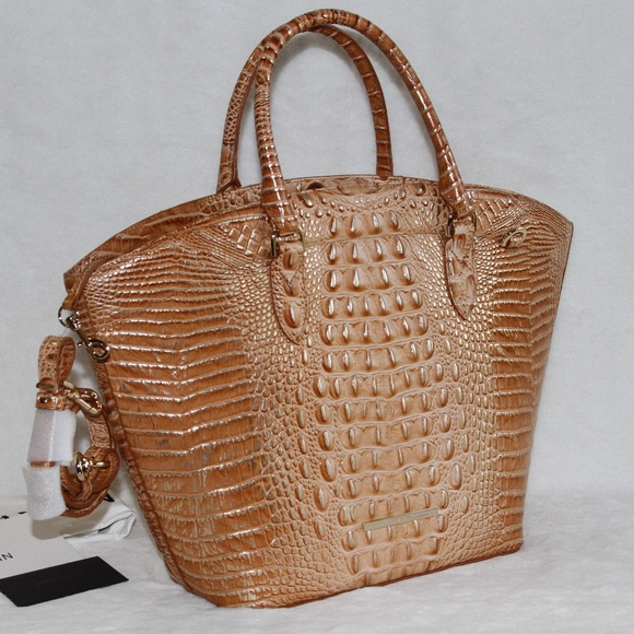 Brahmin Jeanne Tote Bag Honey Brown Melbourne Leather Purse NWT - Picture 2 of 7